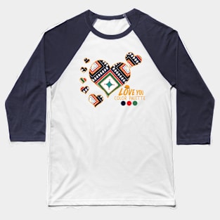 Love Flower Geometric Bright Colorful #1 Baseball T-Shirt